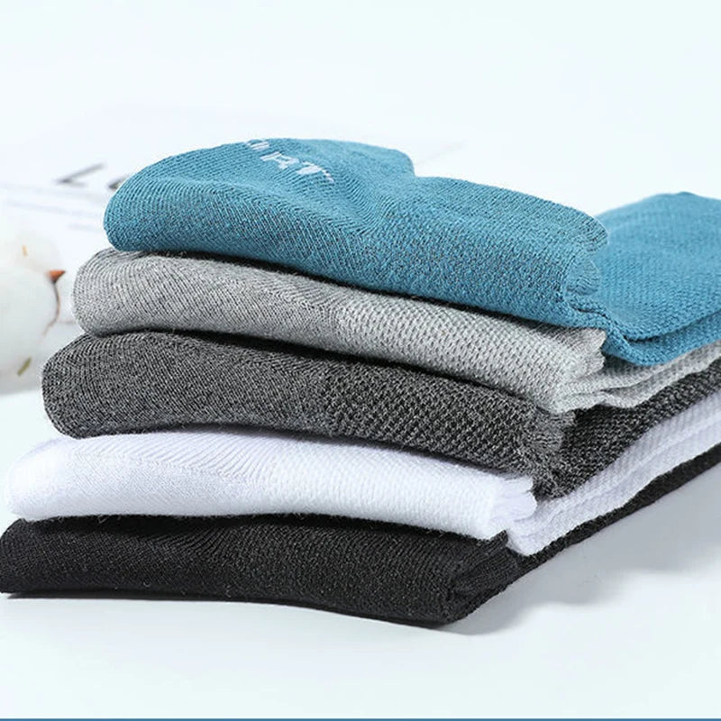 5 Pairs Breathable Cotton Ankle Socks