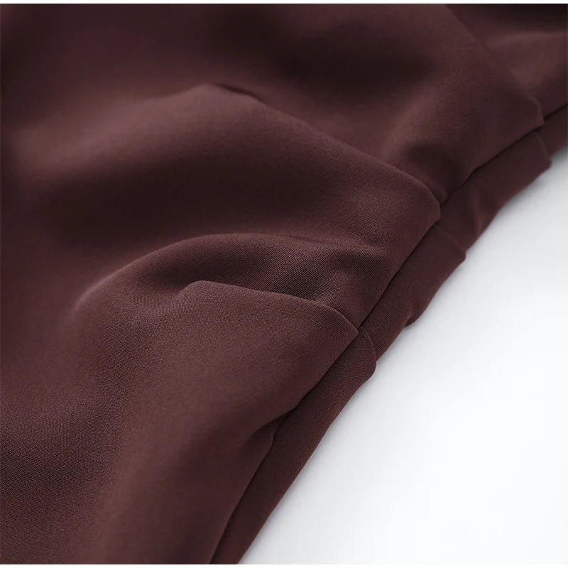 Women's Elegant Pleated Sling Party Dress