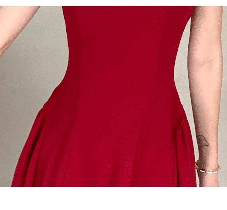 Women’s Elegant Sling Evening A-Line Dress