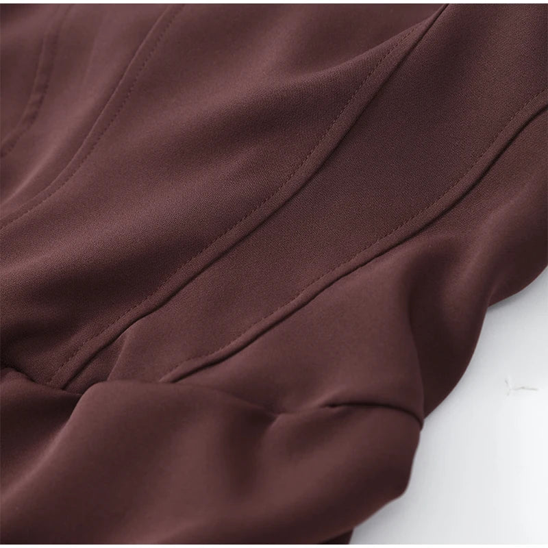 Women's Elegant Pleated Sling Party Dress