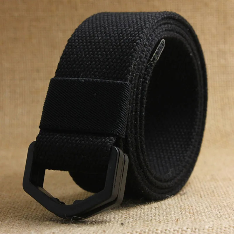 Men Female Jeans Belt Nylon Adjustable Belt Outdoor Travel Tactical Waist Belt Unisex