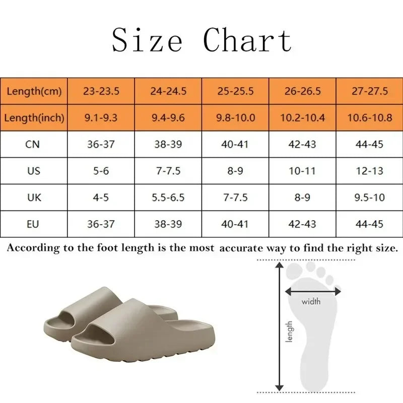 Coconut Slippers Cloud Thick-soled Sandals for Men & Women.
