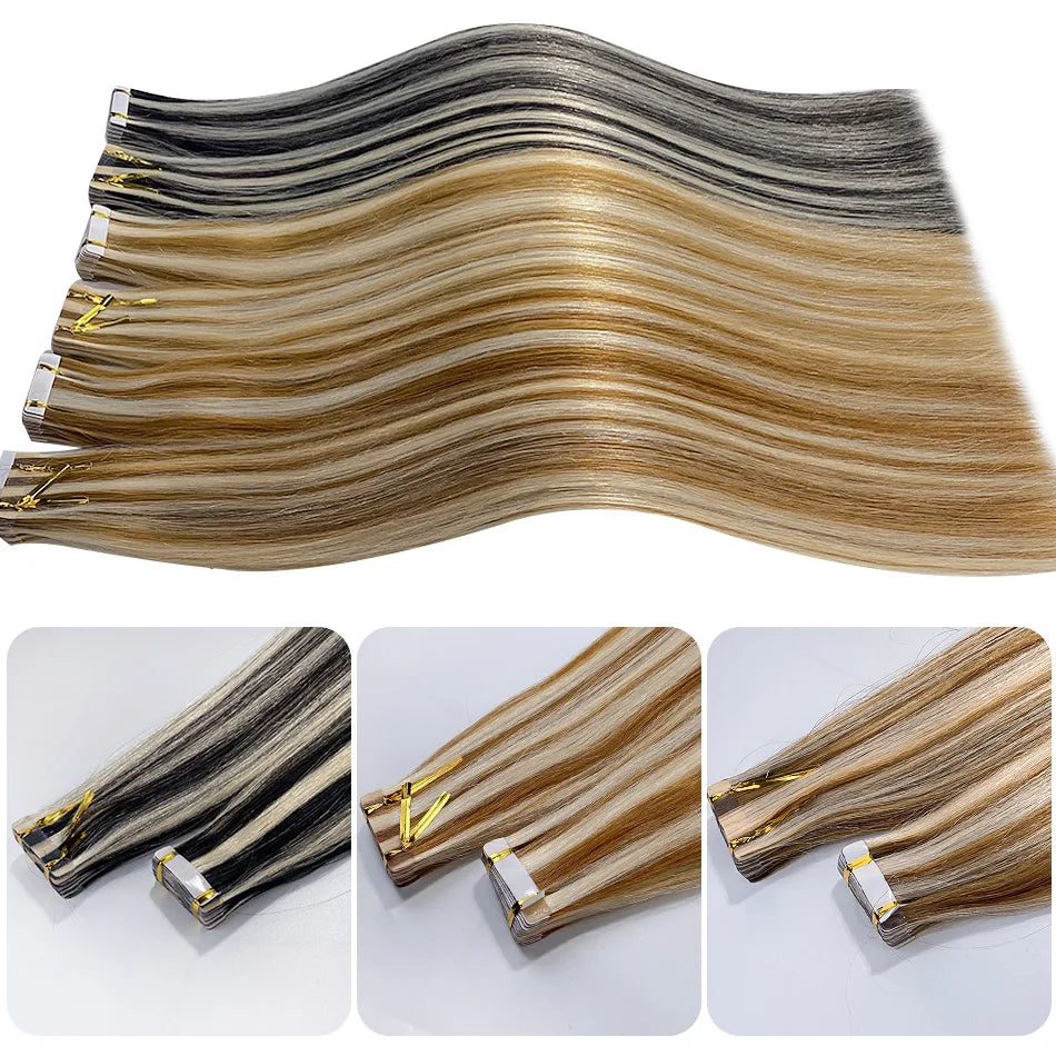 18" Seamless Tape-In Human Hair Extensions